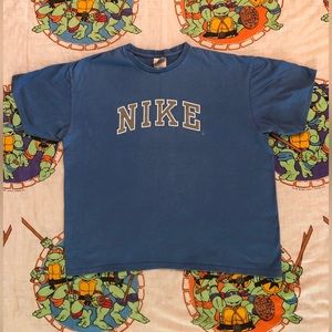 Vintage Nike Spellout Gray Tag T Shirt Mens XL